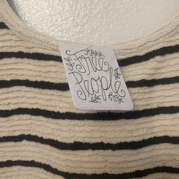 Free People Beach crop tank ivory with stripes - Picture 9 of 13